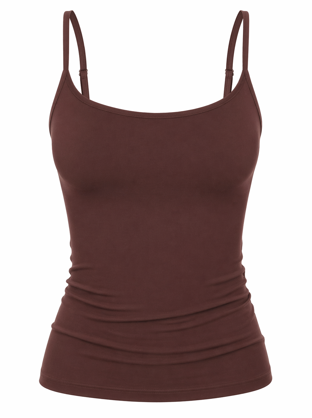 Chocolate Adjustable Strap Slim Fit Cami
