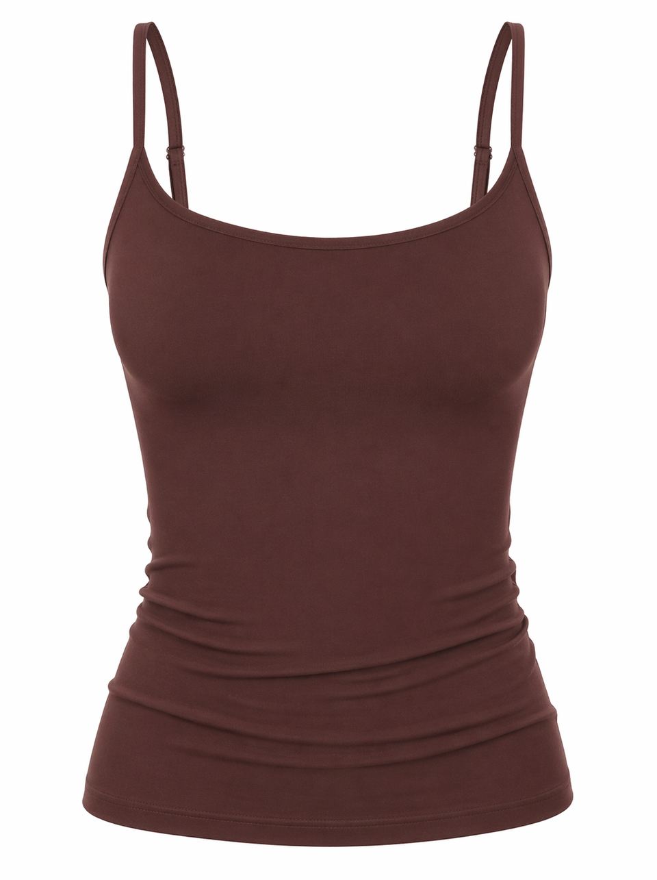Chocolate Adjustable Strap Slim Fit Cami