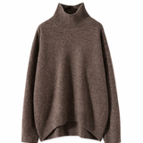 Oversized Marl Knit Roll Neck Jumper