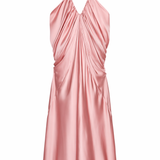 Satin Halter Neck Slip Dress