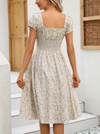 Women Loose Fit Floral Print Casual Summer Dress